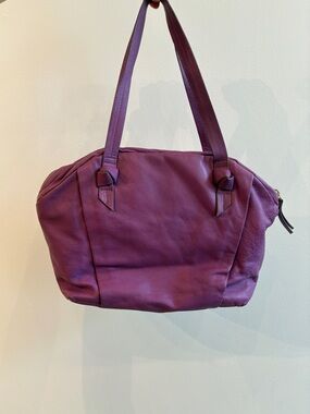 Foley and Corinna Purple Leather Bag